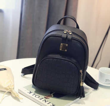 Backpacks Woman Mini Leather Backpack Female Solid Color Bookbag Mochila Gift Backbag Backpack Schoolbag For Girls