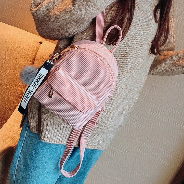 Mini backpack hair ball backpack