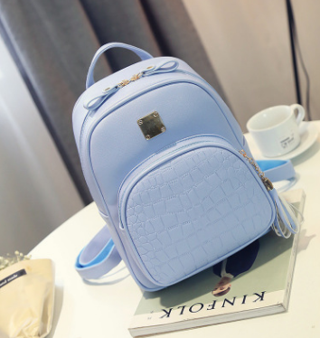 Backpacks Woman Mini Leather Backpack Female Solid Color Bookbag Mochila Gift Backbag Backpack Schoolbag For Girls