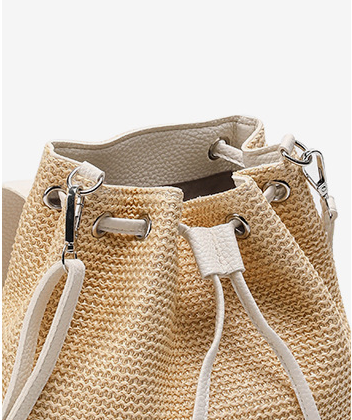 Leisure Travel Backpack Women Mini Straw Woven Bag